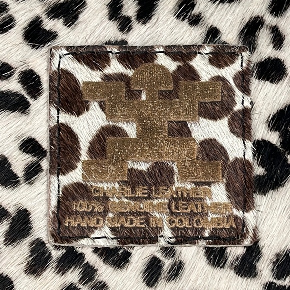 Charlie Leather Small Cross Body Waist Pochette Animal Print Bag - Picture 10 of 15